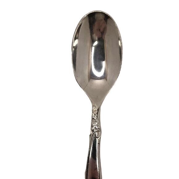 Rogers Brothers Silverplate Leilani 4" Silver Sugar Spoon Vintage 1947 - Picture 3 of 7